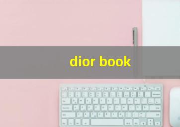 dior book